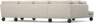 Madison Lux - 2-sits soffa med divan vänster och schäslong höger - Beige
