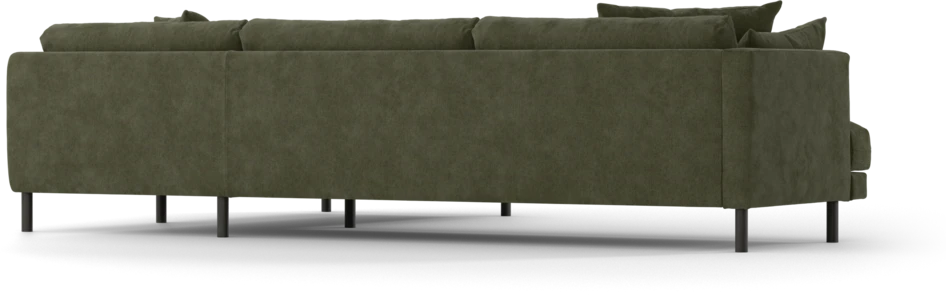 Harper - 3-sits soffa med divan höger - Grön