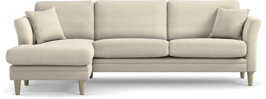 Eden - 2,5-sits soffa med schäslong - Beige