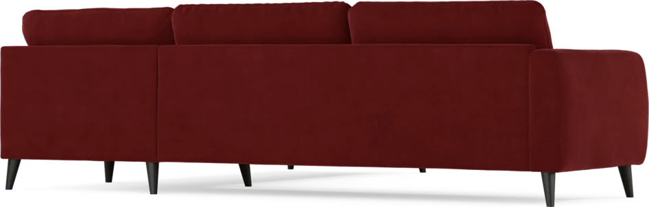 Bridge - Hörnsoffa, 3+2-sits - Röd