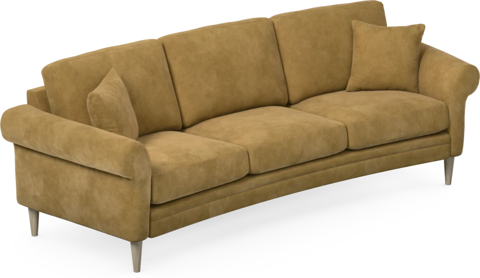 Eden - 3-sits soffa svängd - Gul