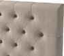 Delux Pikerad XL - Sänggavel, 90-210 cm - Beige
