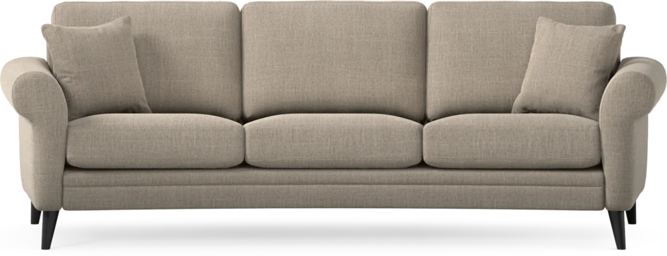 Eden - 3-sits soffa svängd - Beige