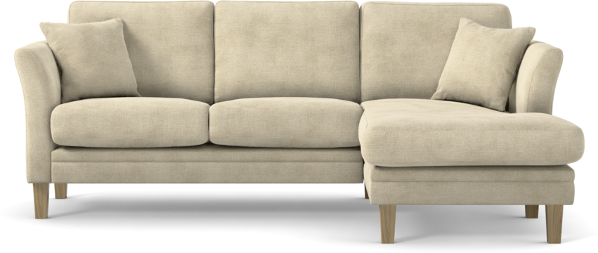 Eden - 2-sits soffa med schäslong - Beige