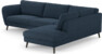 Madison Lux - 3-sits soffa med divan höger - Blå