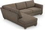 Friday - 2,5-sits soffa med divan vänster - Brun