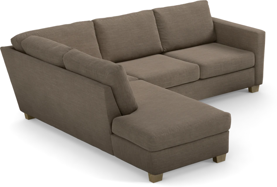 Friday - 2,5-sits soffa med divan vänster - Brun