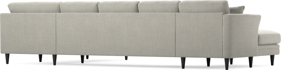 Eden - 3-sits soffa med schäslong vänster och divan höger - Grå