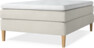 Delux Sense - Kontinentalsäng, enkelsäng 140 cm med bäddmadrass - Beige