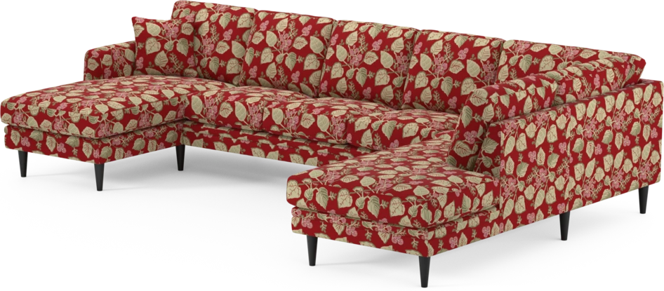 Eden - 3-sits soffa med schäslong vänster och divan höger - Flerfärgad