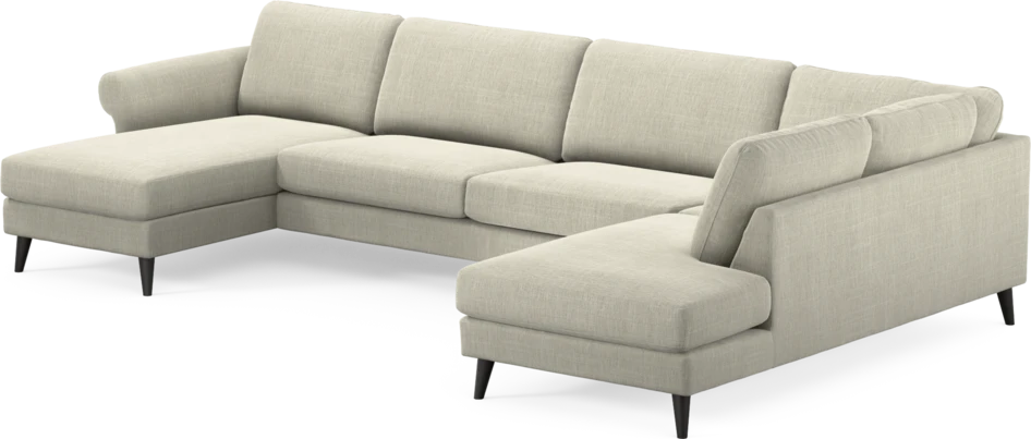 Bridge - 3-sits soffa med schäslong vänster och divan höger - Beige