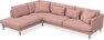 Harper - 3-sits soffa med divan vänster - Rosa