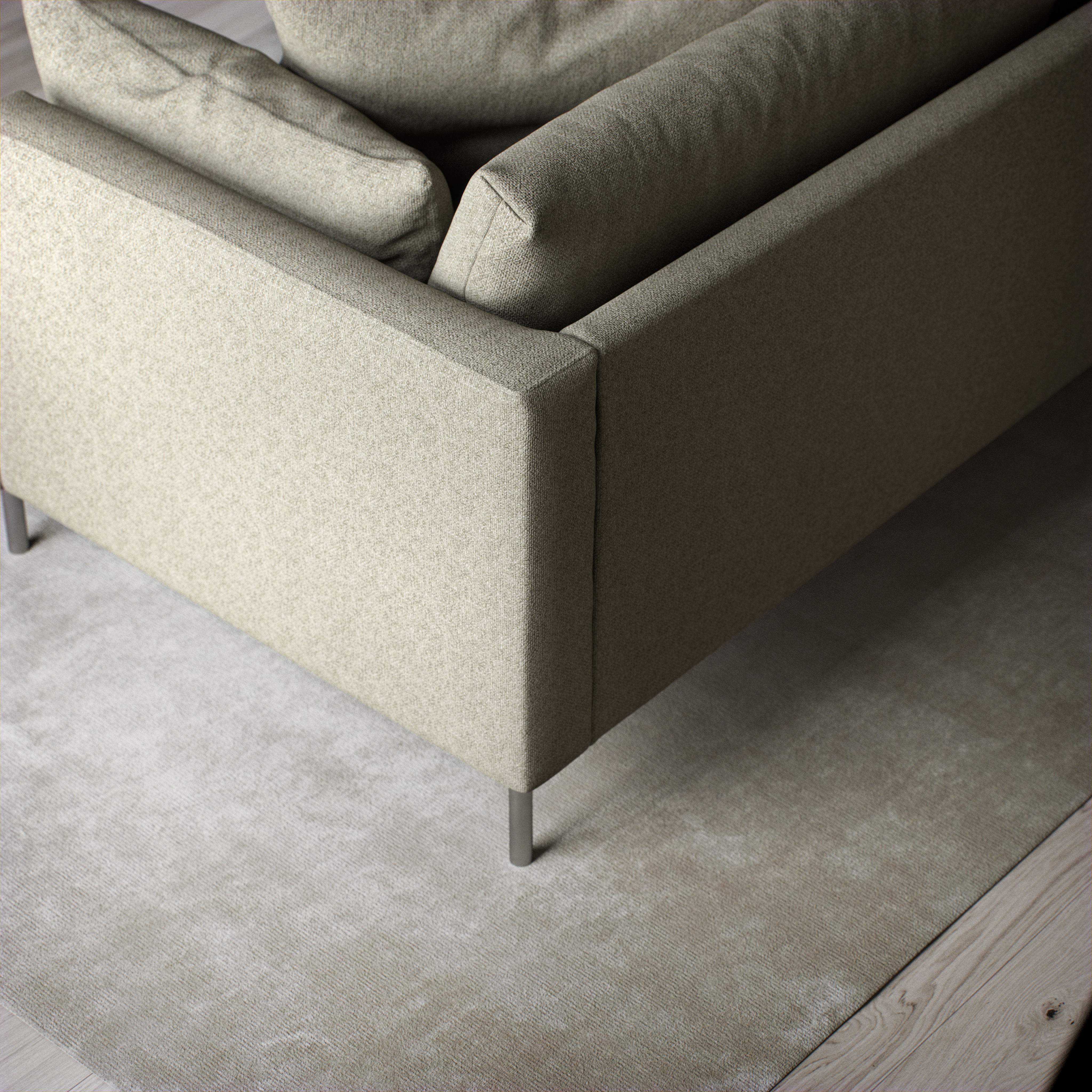 Harper - 3-sits soffa, hel dyna - inspiration