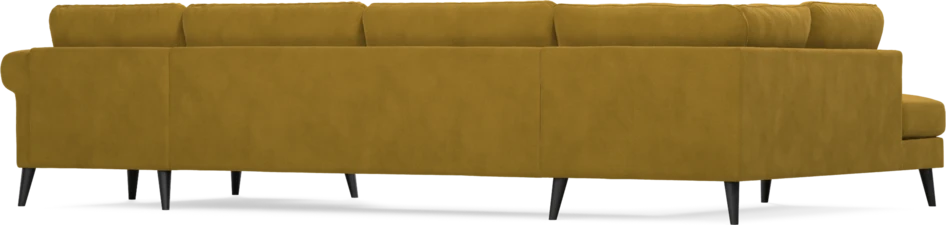 Bridge - 3-sits soffa med divan vänster och schäslong höger - Gul
