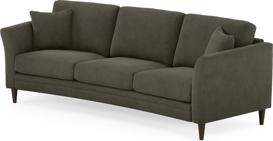 Eden - 3-sits soffa svängd - Grå