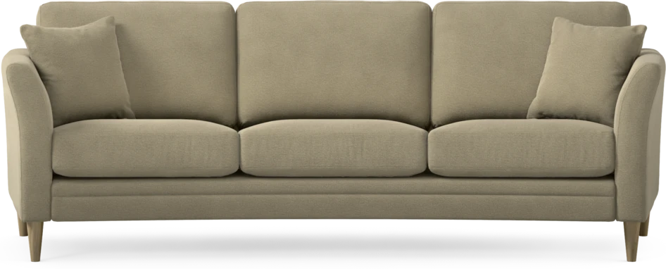 Eden - 3-sits soffa svängd - Beige