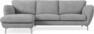 Madison Lux - 2-sits soffa med schäslong vänster - Vit