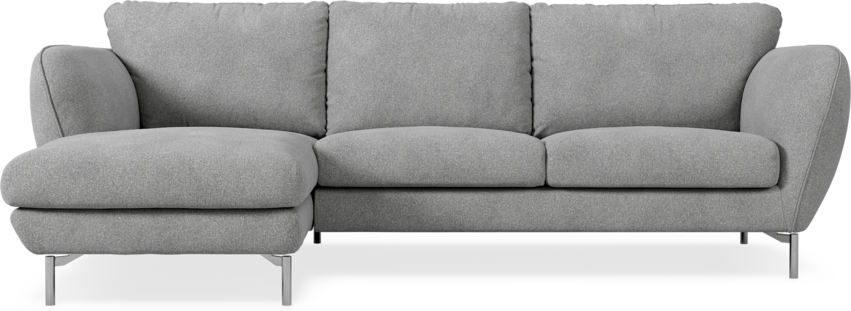 Madison Lux - 2-sits soffa med schäslong vänster - Vit