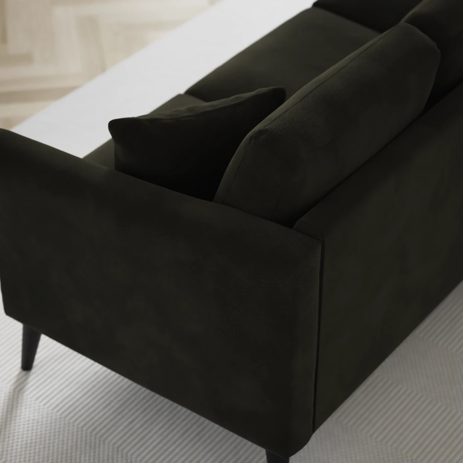Eden - 3-sits soffa svängd - Grön