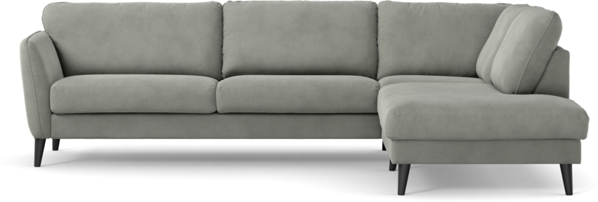 Bridge - 3-sits soffa med divan höger - Grå