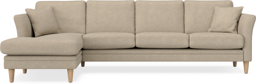 Eden - 3-sits soffa med schäslong - Beige