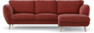 Madison - 2-sits soffa med schäslong höger - Rosa
