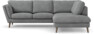 Madison Lux - 2-sits soffa med divan höger - Vit