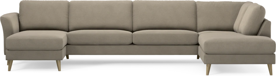 Bridge - 3-sits soffa med schäslong vänster och divan höger - Beige