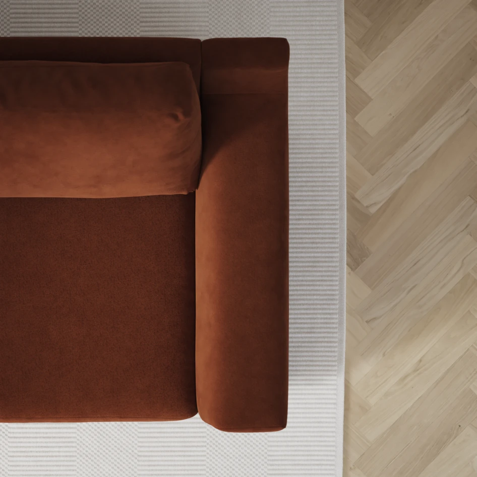 Friday - 3-sits soffa - Orange