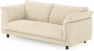 Cherrie - 2,5-sits soffa, hel dyna, fast klädsel - Vit