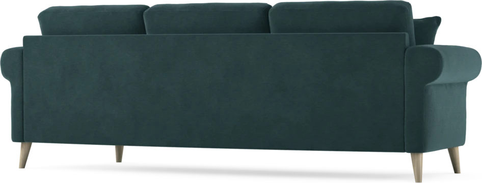 Eden - 3-sits soffa svängd - Blå