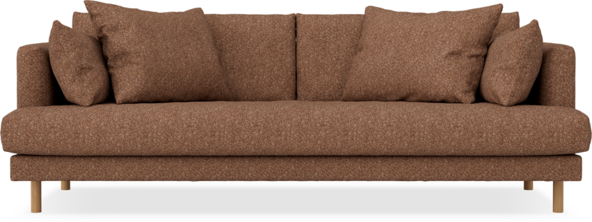 Harper - 3-sits soffa, hel dyna - Orange