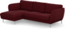 Madison Lux - 2-sits soffa med schäslong vänster - Röd