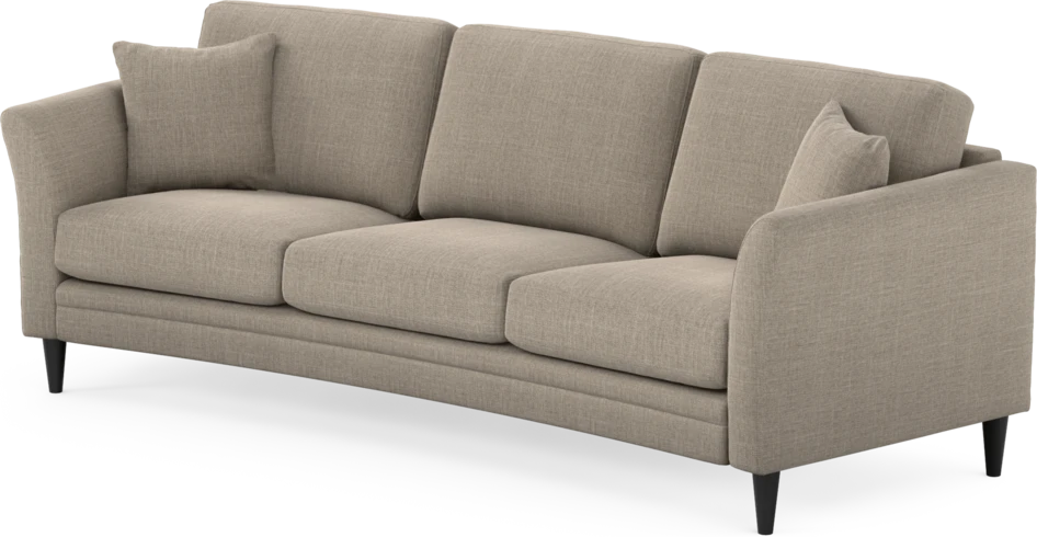 Eden - 3-sits soffa svängd - Beige