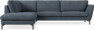 Madison - 3-sits soffa med divan vänster - Vit
