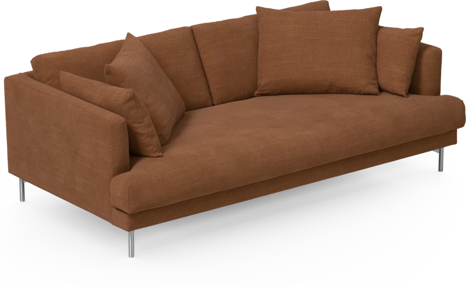 Harper - 3-sits soffa, hel dyna - Orange
