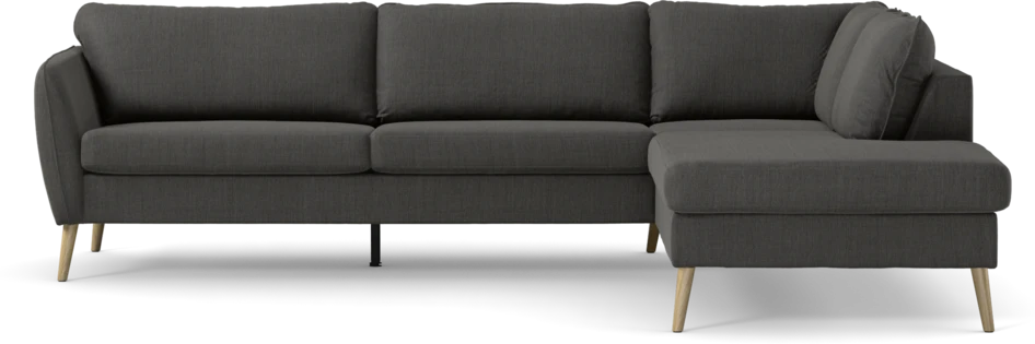 County - 2,5-sits soffa med divan höger - Grå