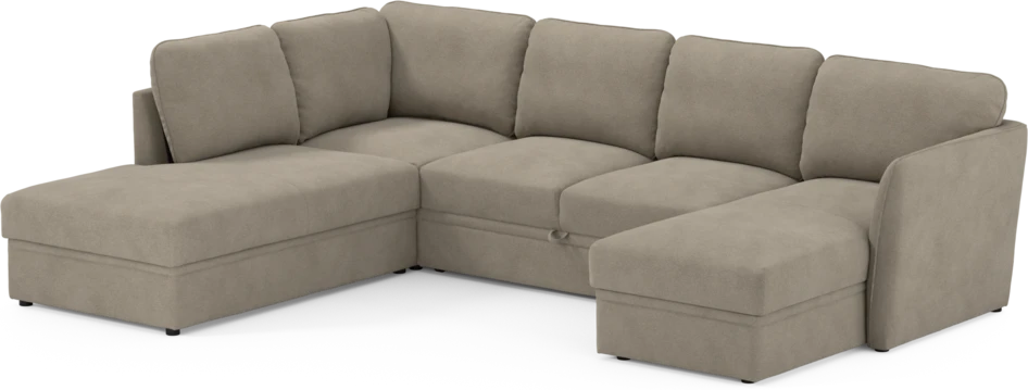 Öland - Bäddsoffa med divan vänster och schäslong höger - Beige