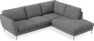 Madison Lux - 2-sits soffa med divan höger - Vit