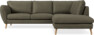 Madison - 2-sits soffa med divan höger - Brun