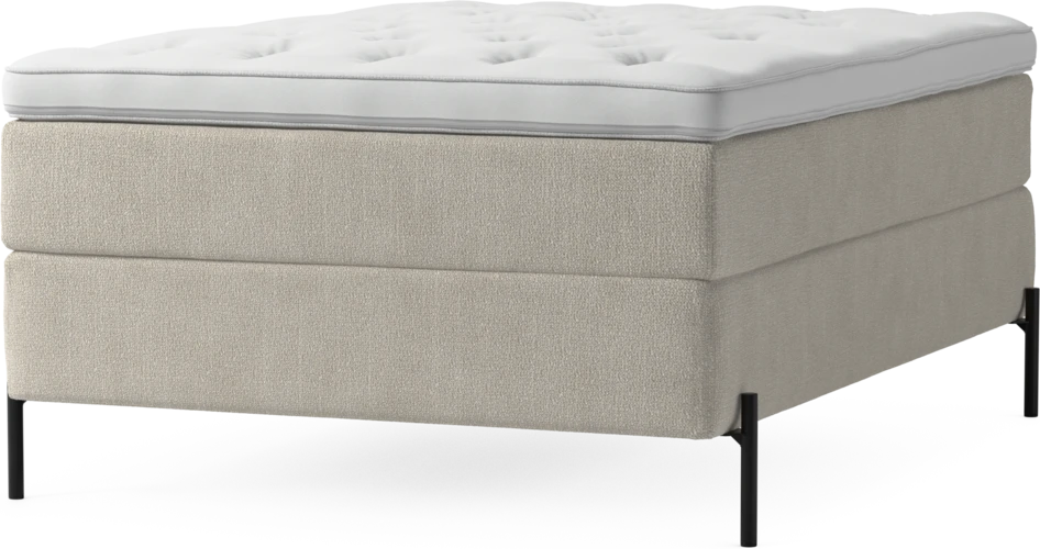 Delux Exclusive - Kontinentalsäng, enkelsäng 140 cm med bäddmadrass och sängben