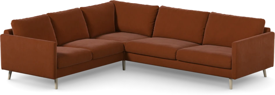 Madison Lux - Hörnsoffa 2+3-sits, hörn 1 - Röd