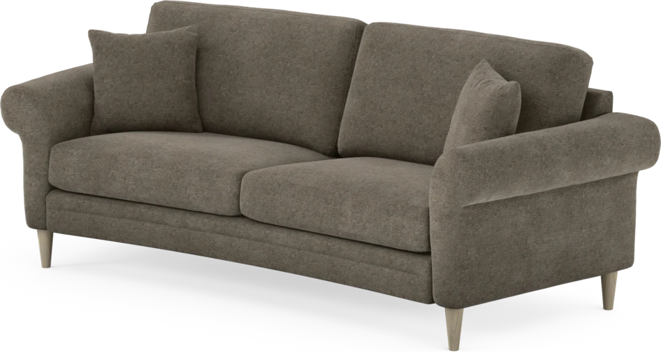 Eden - 2,5-sits soffa svängd - Brun