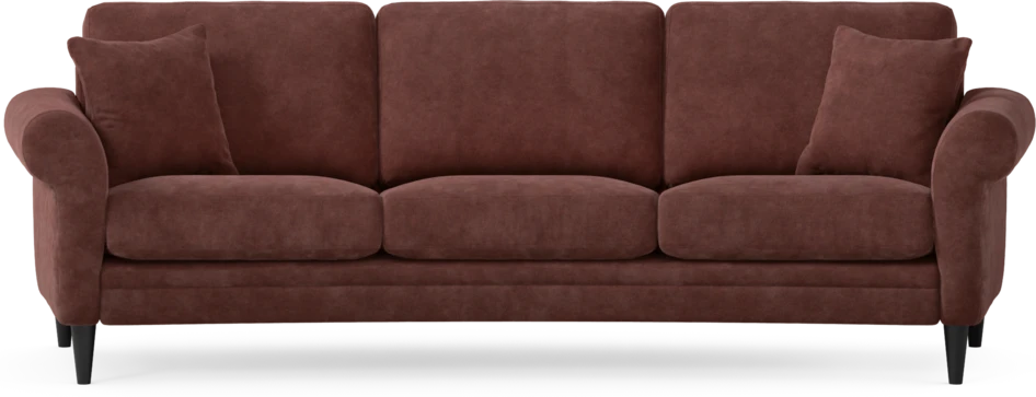 Eden - 3-sits soffa svängd - Röd