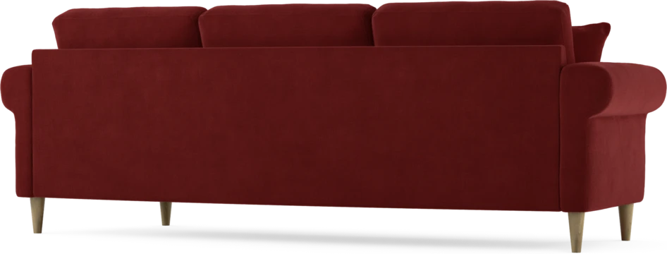 Eden - 3-sits soffa svängd - Röd
