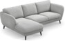 Madison Lux - 2-sits soffa med schäslong vänster - Grå