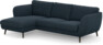 Madison Lux - 2-sits soffa med schäslong vänster - Blå
