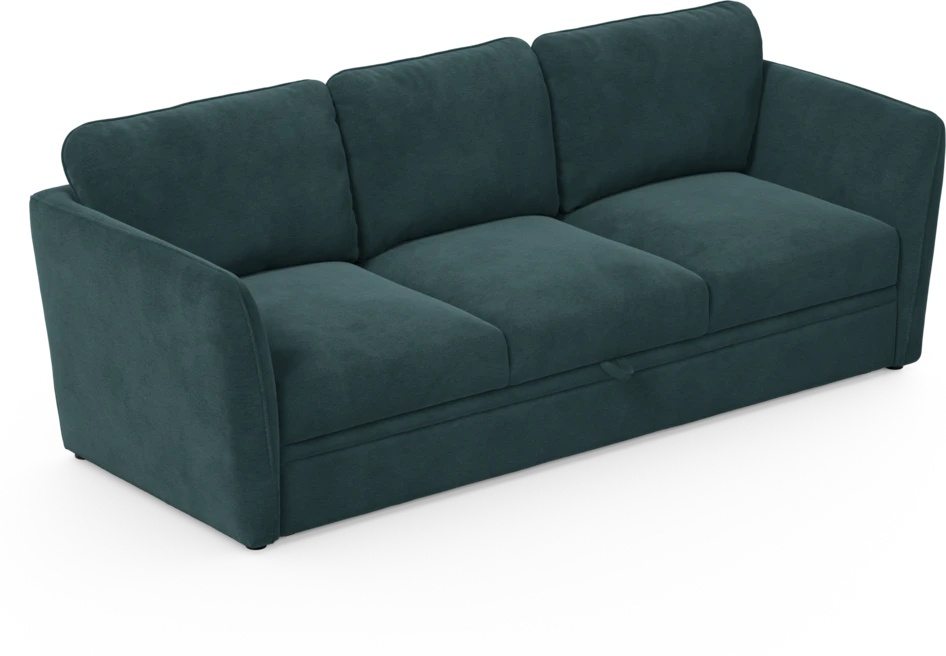 Öland - Bäddsoffa 3-sits, längsbäddad - Blå