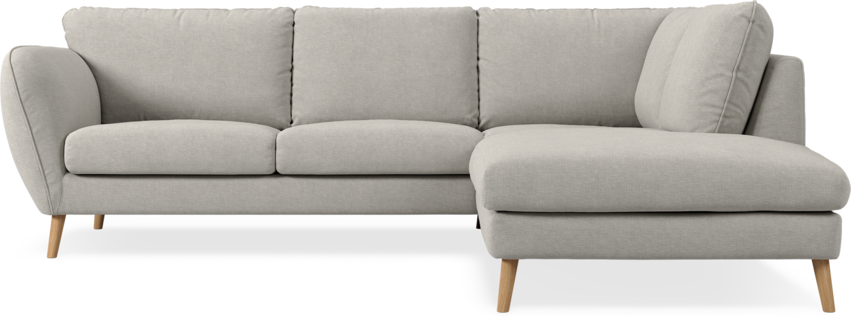Madison - 2-sits soffa med divan höger - Grå