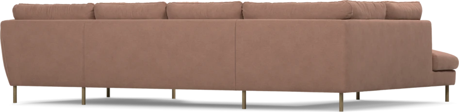 Madison Lux - 2-sits soffa med divan vänster och schäslong höger - Rosa
